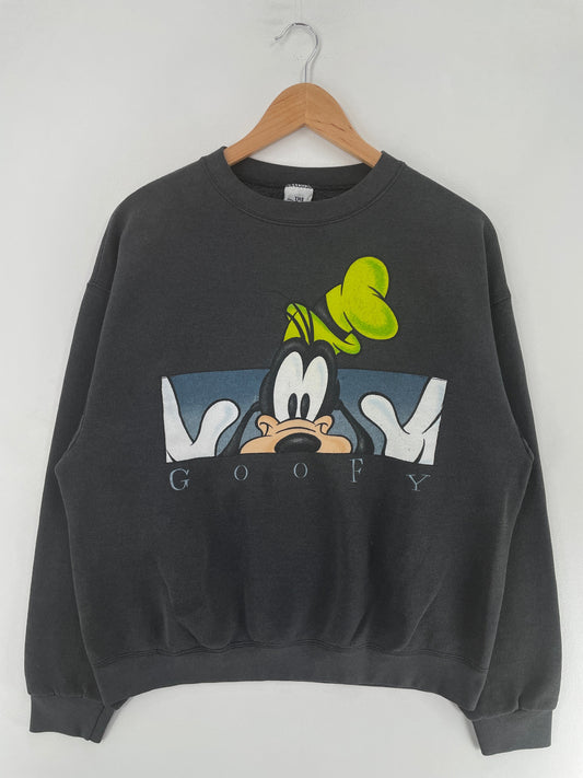 90's DISNEY GOOFY Made in USA Size M Vintage Sweat-Shirt / F7323S