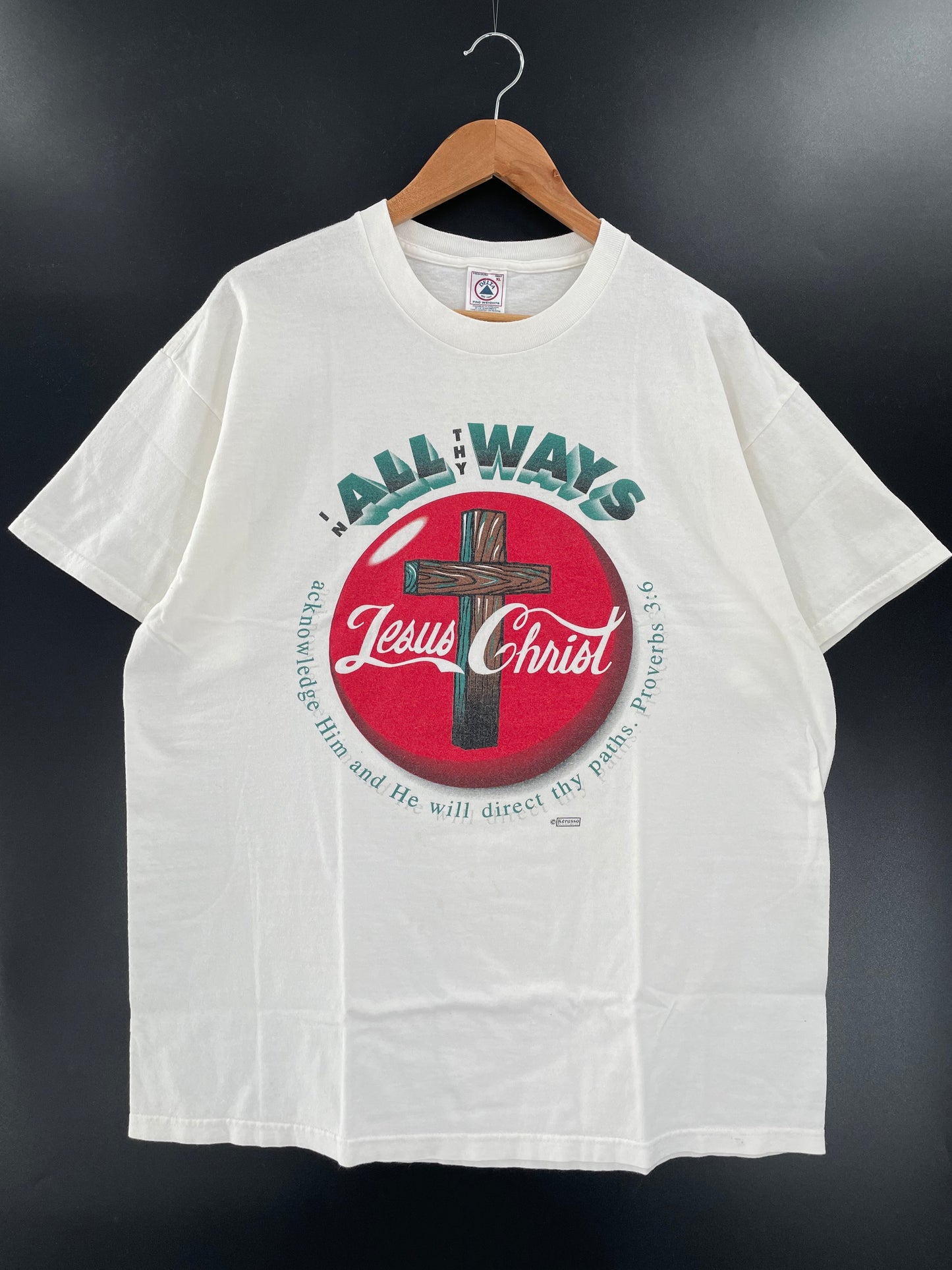 90’s JESUS CHRIST Size XL Vintage T-Shirt / F507T