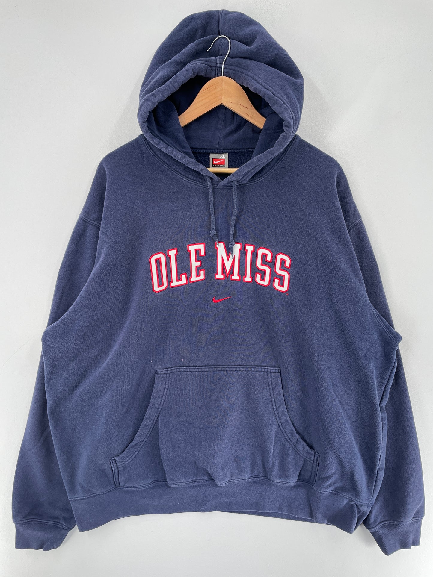 00' NIKE x POLE MISS Size XL Vintage College Hoodie Sweat-Shirt / F4966S