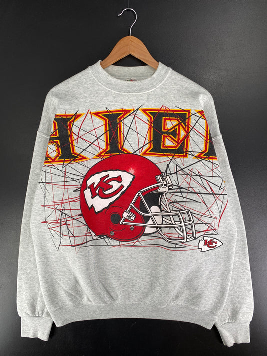 90's KANSAS CITY CHIEFS Size XL Vintage NFL Sweat-shirt / F6180S