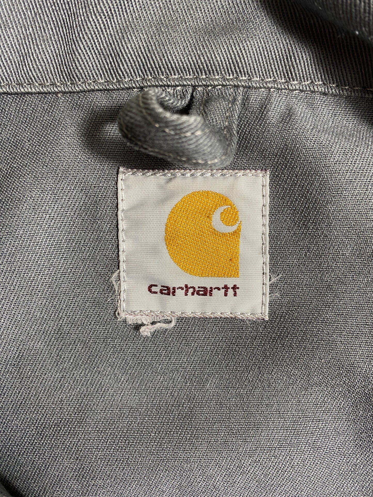 Vintage CARHARTT Size No Tag (Approx.L) Zip-up Cotton Jacket / G4208J