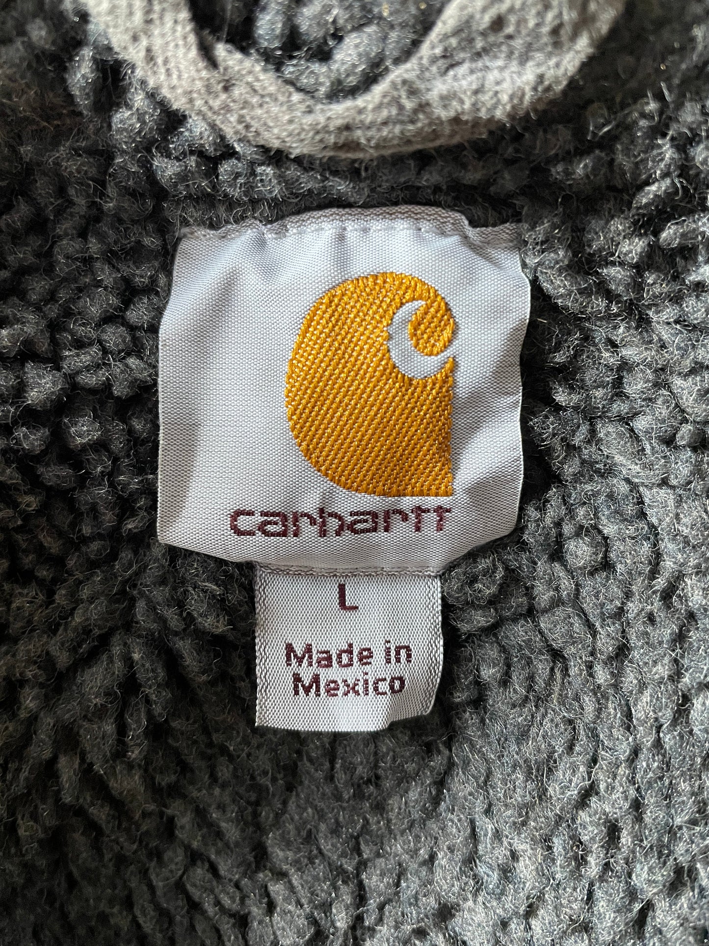 Vintage CARHARTT Size L Zip-up Hoodie Sweat Shirt / G669S