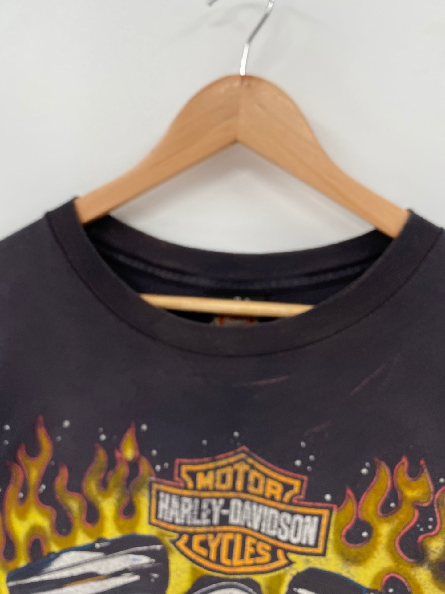 1996 HARLEY DAVIDSON Made in USA Size L Vintage T-Shirts / E9391T