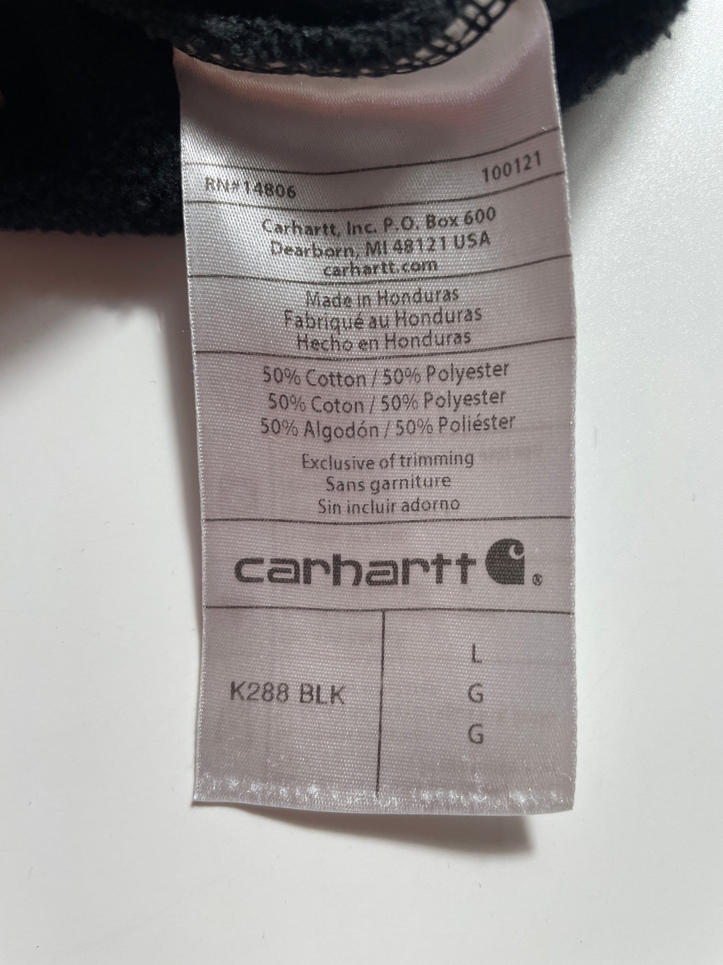 Vintage CARHARTT Size L Hoodie Sweat-Shirt / F4342S