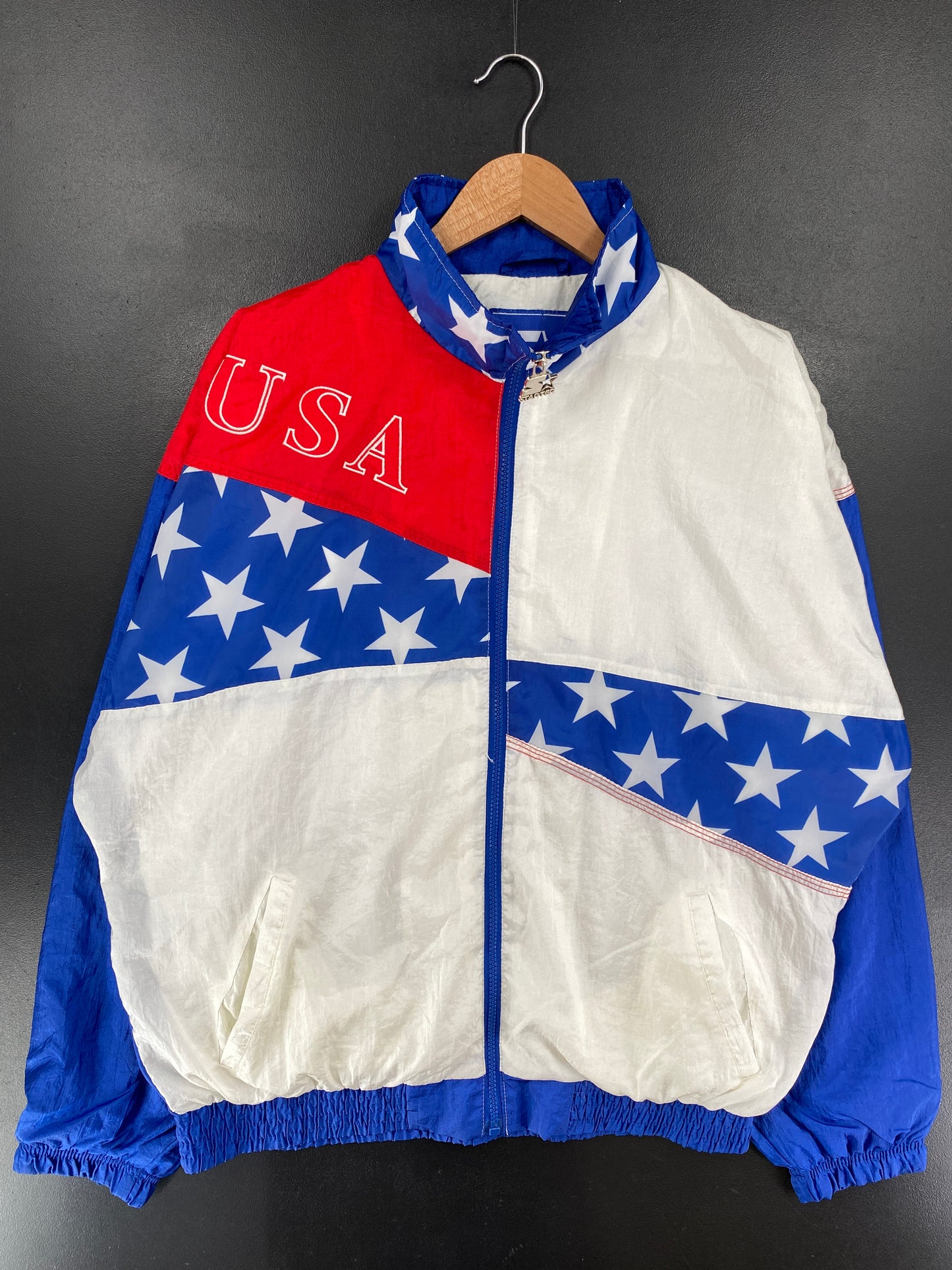 1996 STARTER x ATLANTA OLYMPIC Size M Vintage Zip-up Nylon Jacket / G4545N