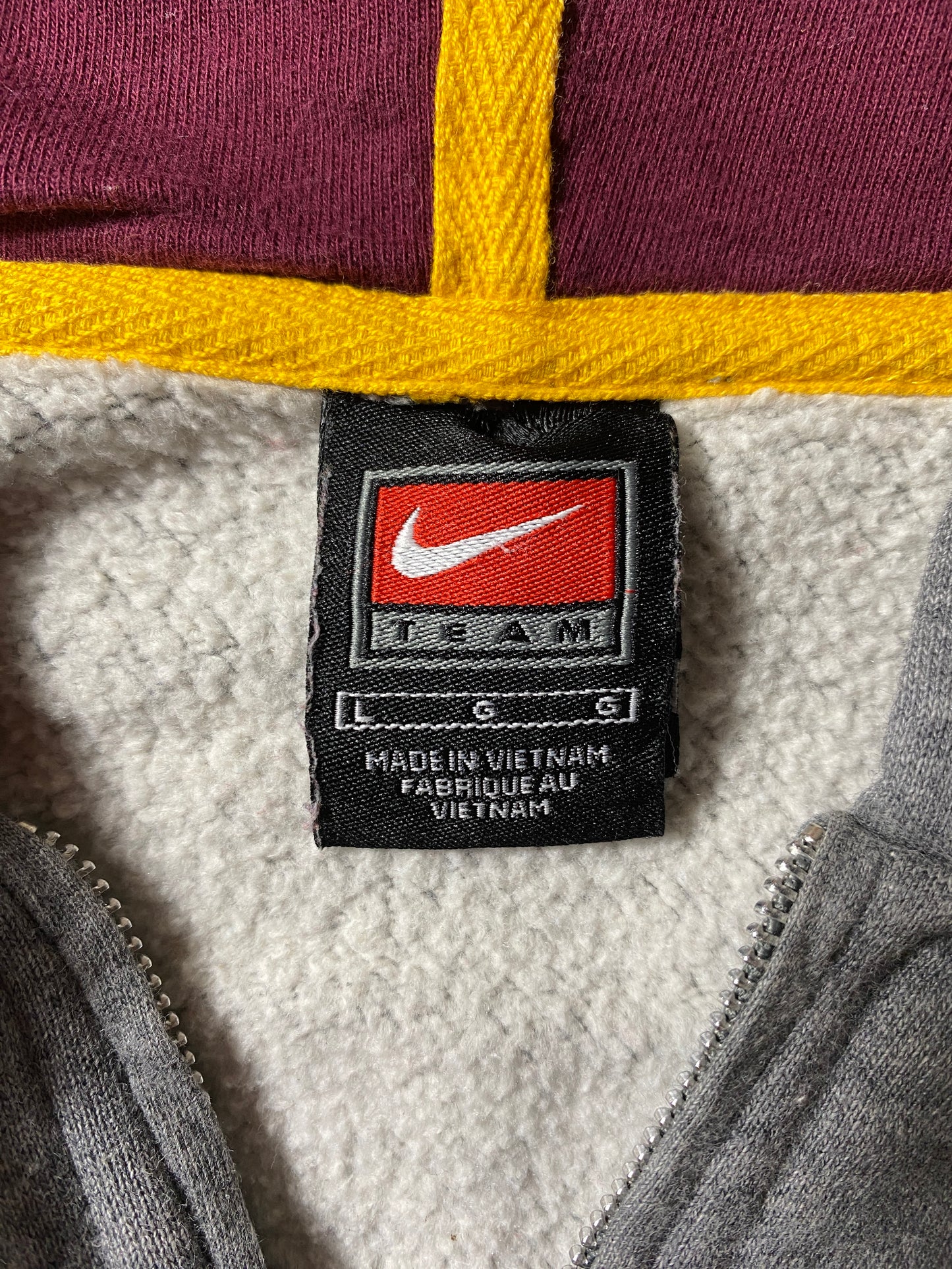 00' NIKE X ARIZONA STATE SUN DEVILS Size L Vintage College Hoodie Sweat Shirt / G4387S