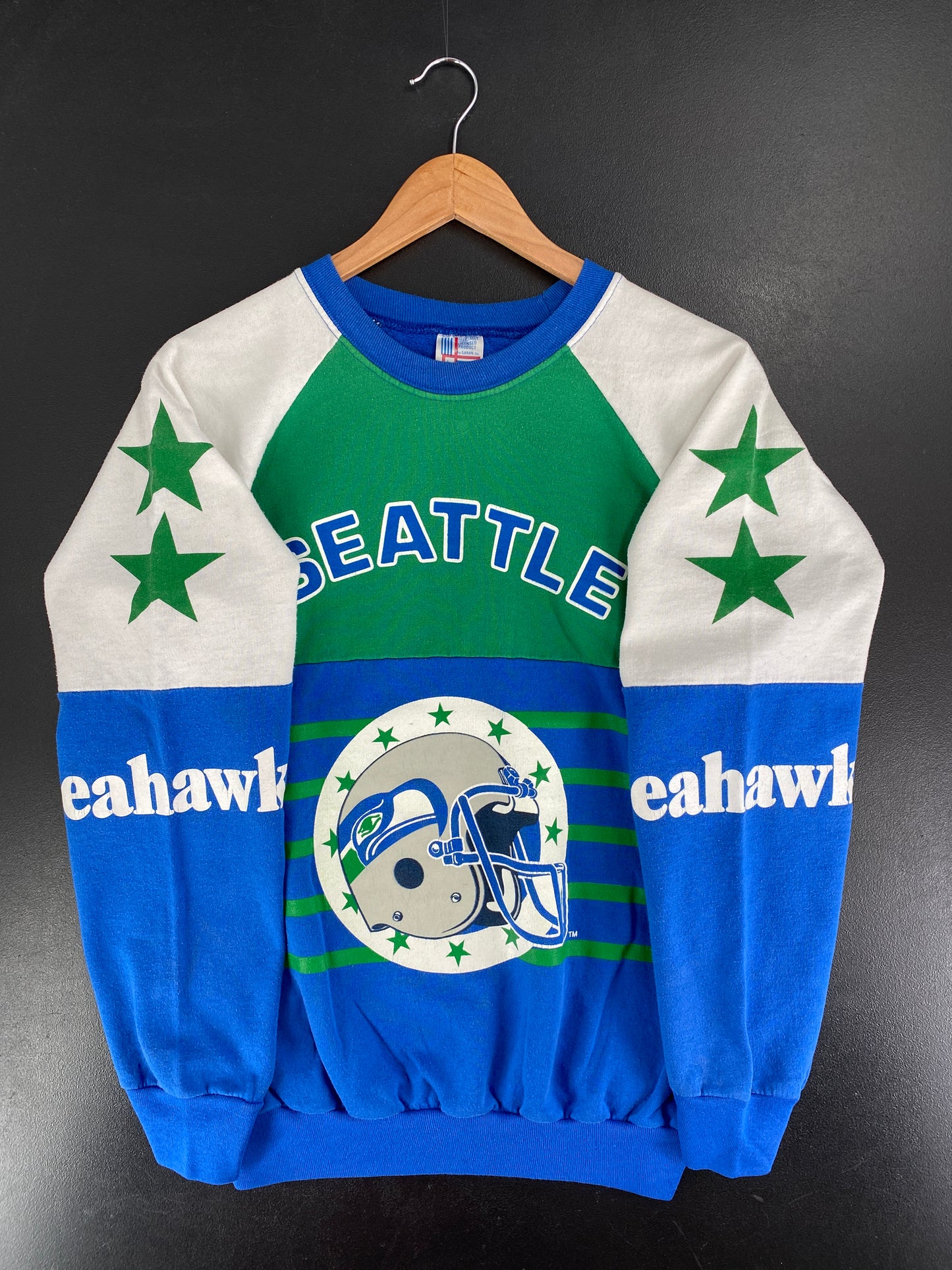 80’s SEATTLE SEAHAWK Made in USA Size L Vintage NFL Sweat-Shirt / F6050S