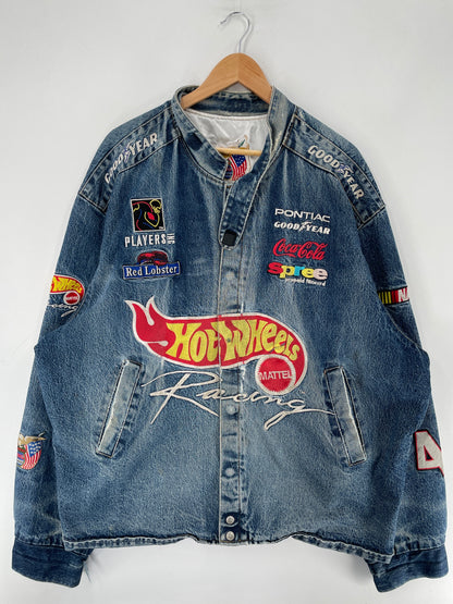 .Vintage MATTEL HOT WHEELS Size XXXXL Racing Jacket / F2652J