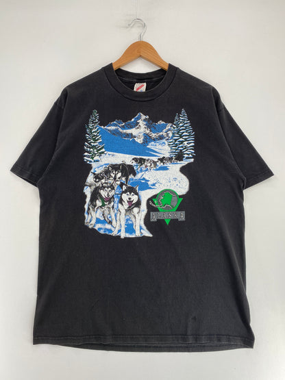 90’s ALASKA Made in USA Size XL Vintage Animal T-Shirt / G3043T