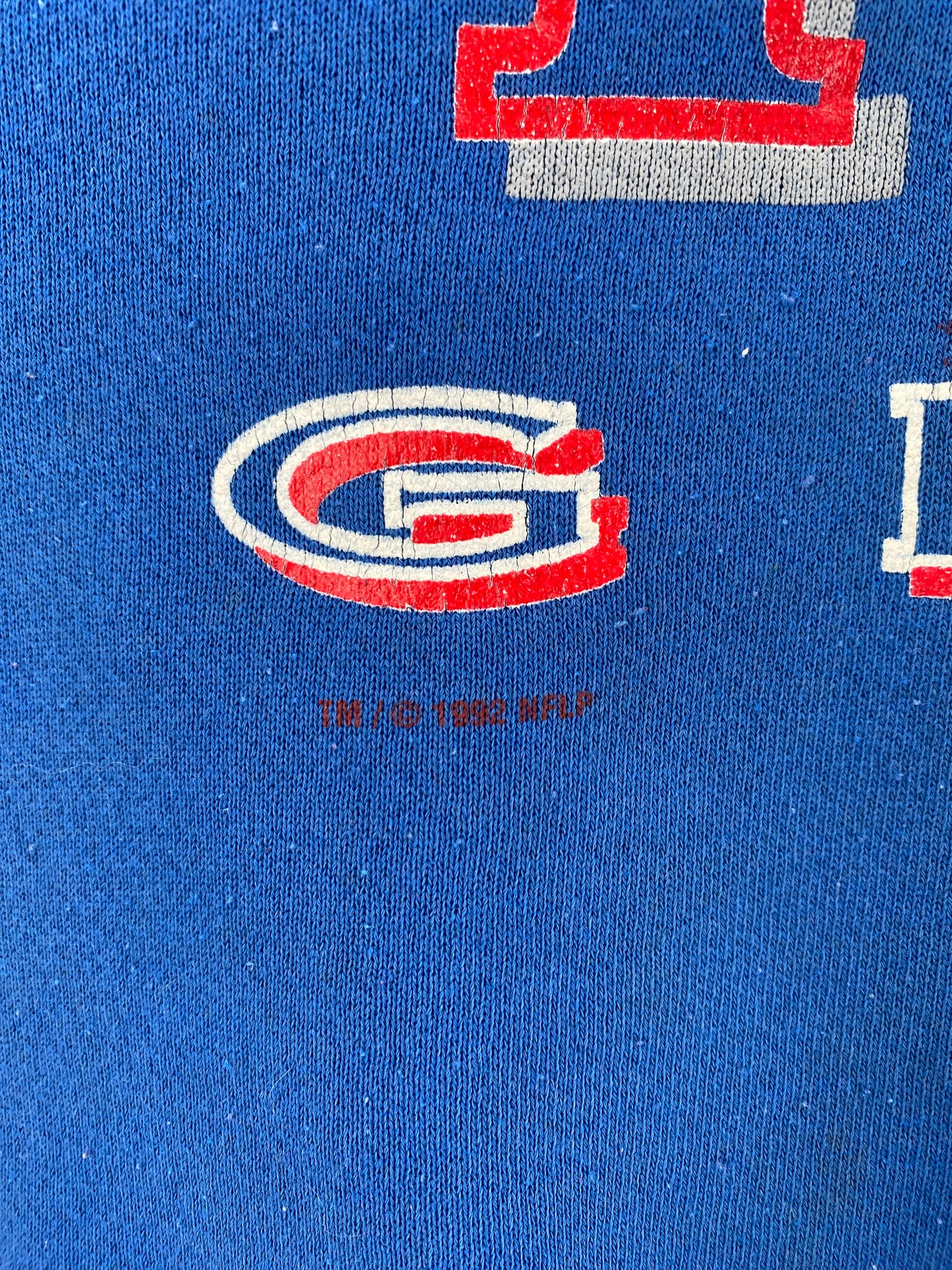 .1992 NEW YORK GIANTS Made in USA Size L Vintage NFL Sweat-Shirt/ F6223S