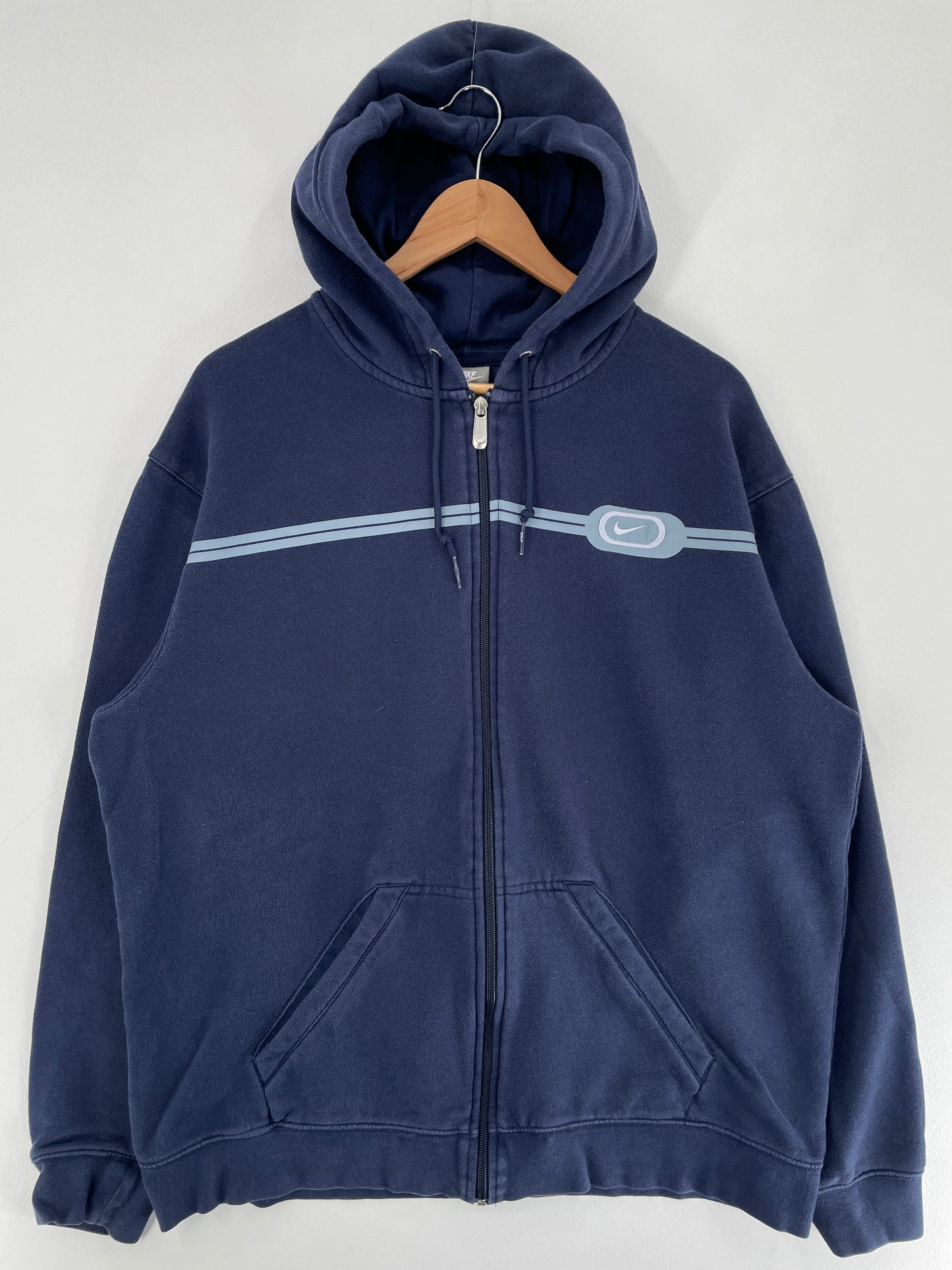 90's NIKE Size XL Vintage Zip-up Sweat-Shirt / F5566S