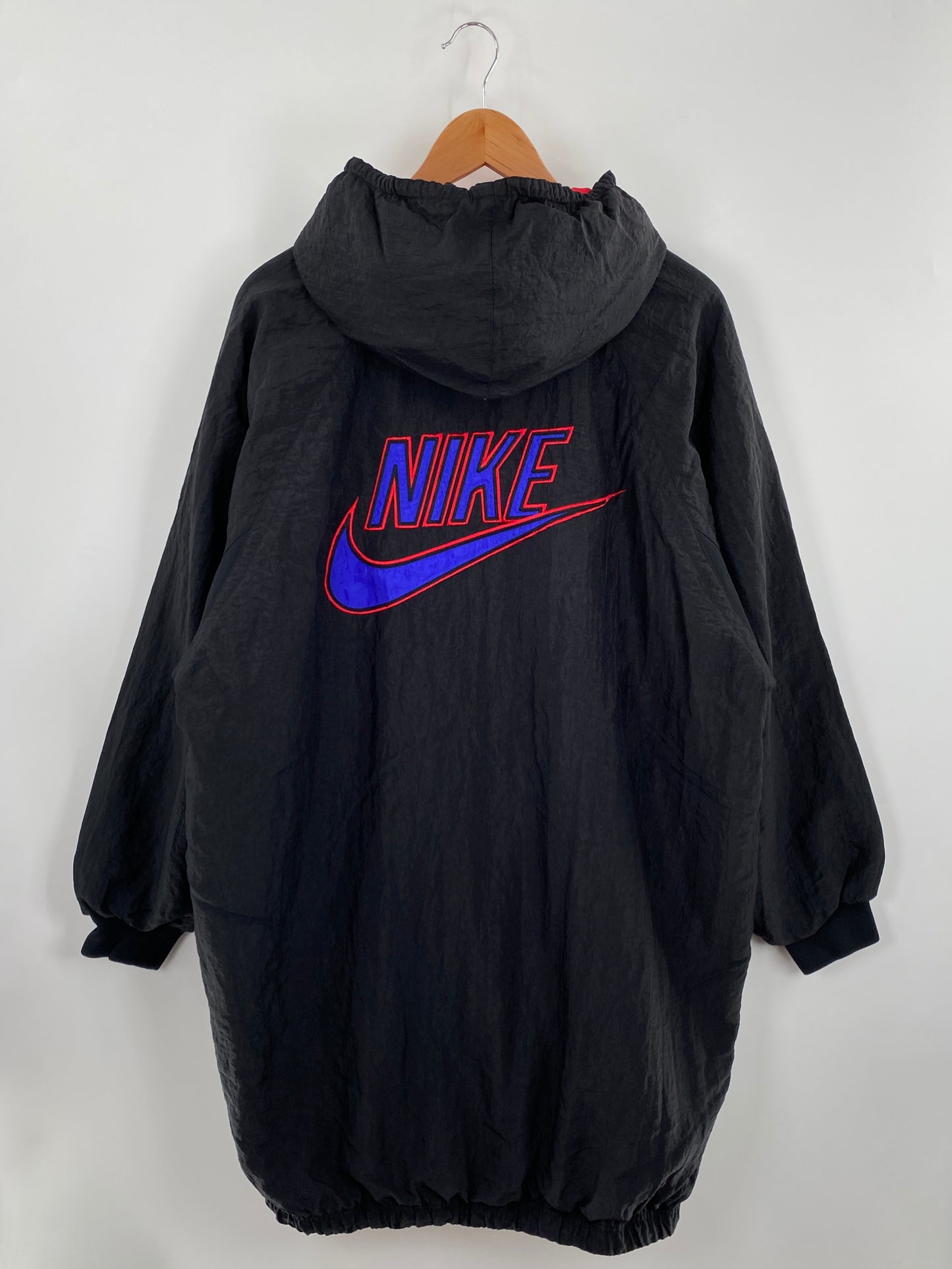 90’s NIKE FORCE Size No tag Approx. XL Nylon padded Zip-Up Jacket / G5897N
