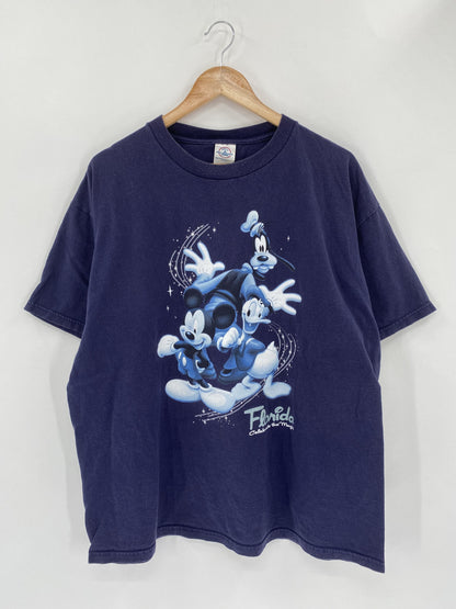 90’s DISNEY MICKEY Size XL Vintage T-Shirt / E6810T