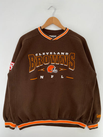Vintage CLEVELAND BROWNS Size L NFL Sweat-shirt / G645S