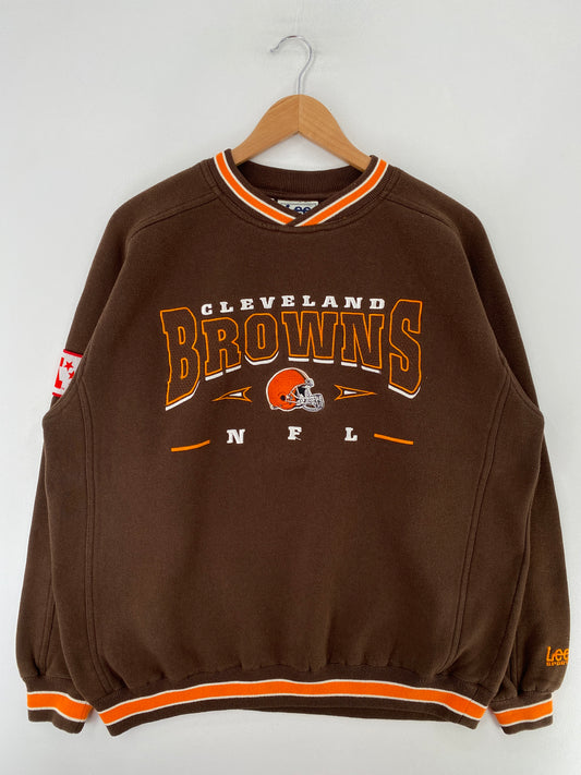 Vintage CLEVELAND BROWNS Size L NFL Sweat-shirt / G645S