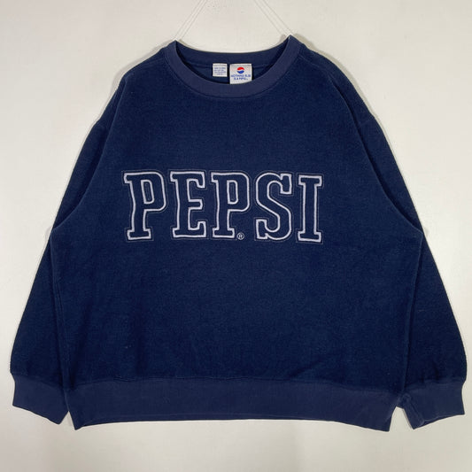 (L) 00' PEPSI SPELL OUT Fleece Sweat-shirt / A0742S