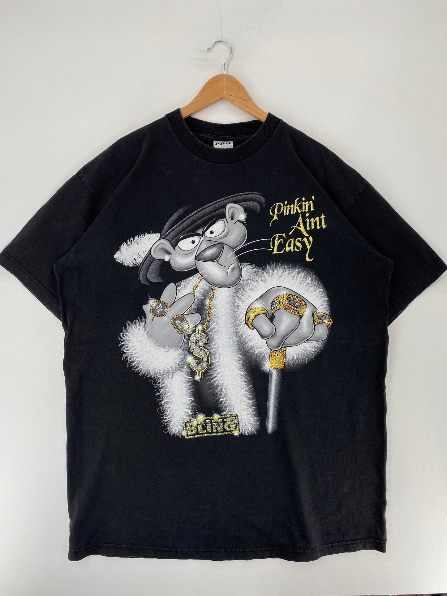 Vintage The Pink Panther "PINKIN' AINT EASY" Size XXXL T-Shirt / F2520T