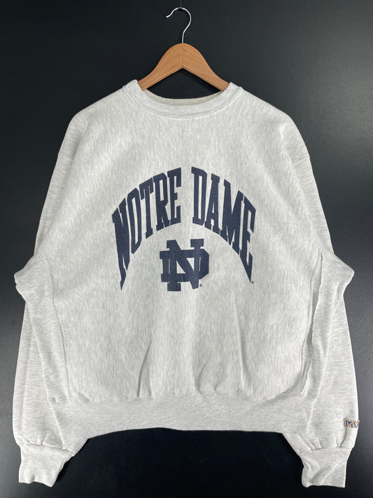90's NOTRE DAME Made in USA Size XXL Vintage College Sweat-shirt / F7296S