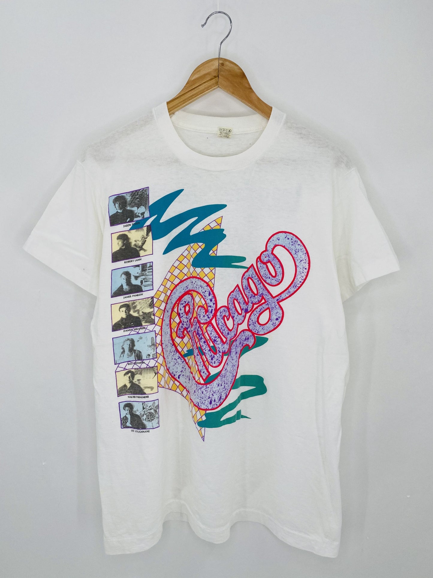 .1989 CHICAGO Made in USA Size XL Vintage Music T-Shirt / E6915T
