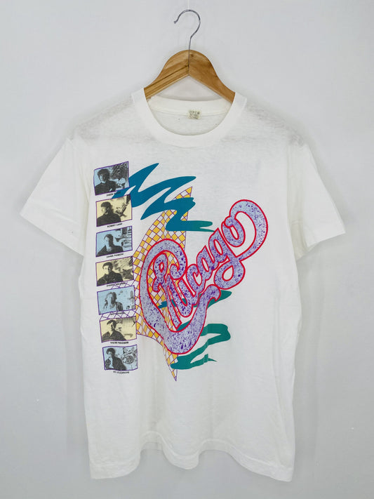 .1989 CHICAGO Made in USA Size XL Vintage Music T-Shirt / E6915T