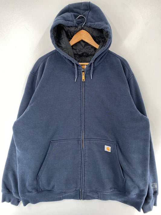 .Vintage CARHARTT Size XL Vintage Zip-up Hoodie Sweat-Shirt / F3020S