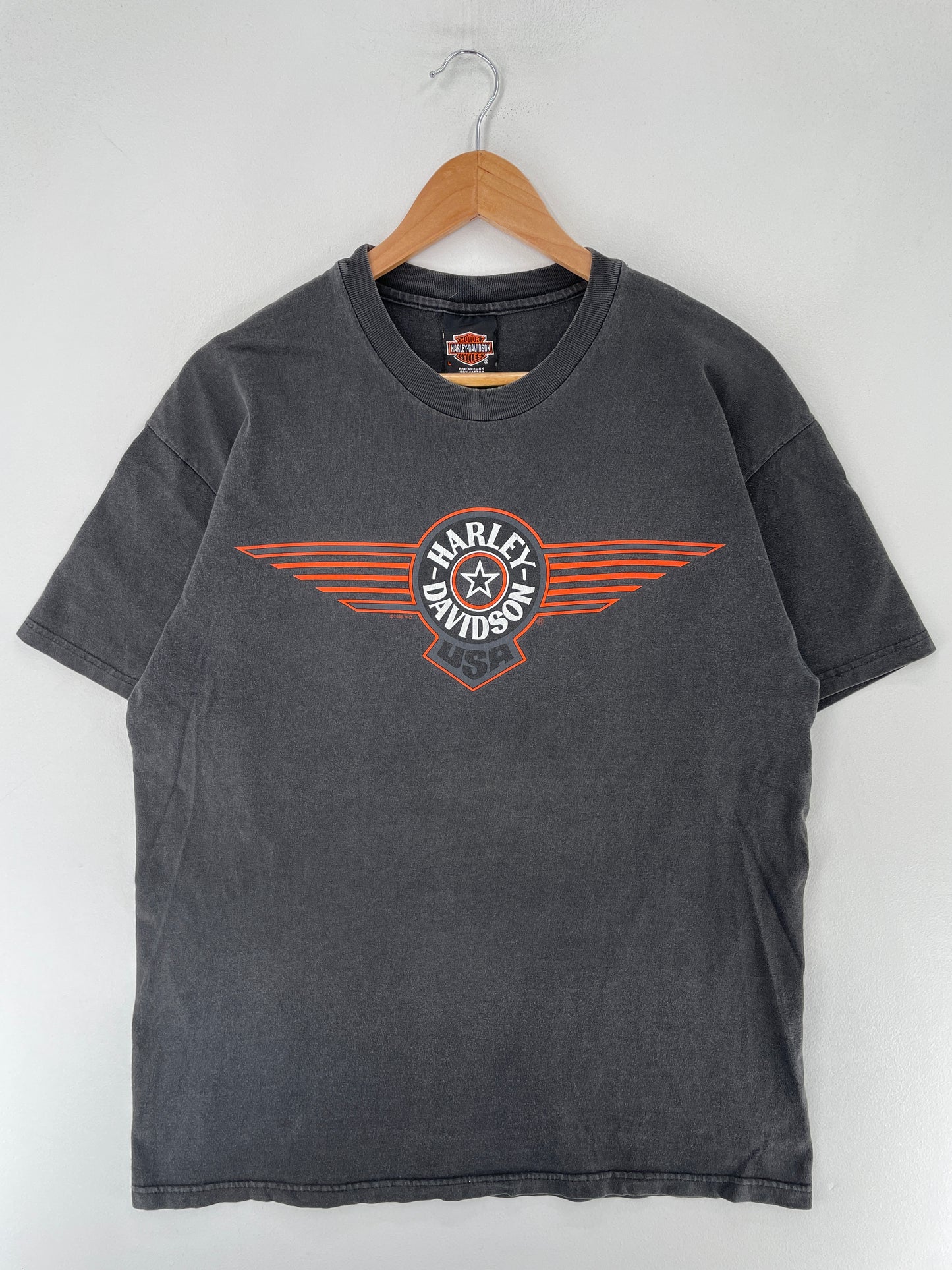 1999 HARLEY DAVIDSON Made in USA Size L Vintage T-shirt / F2866T