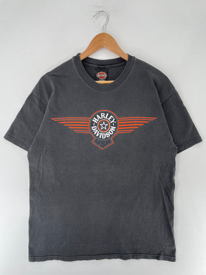 1999 HARLEY DAVIDSON Made in USA Size L Vintage T-shirt / F2866T