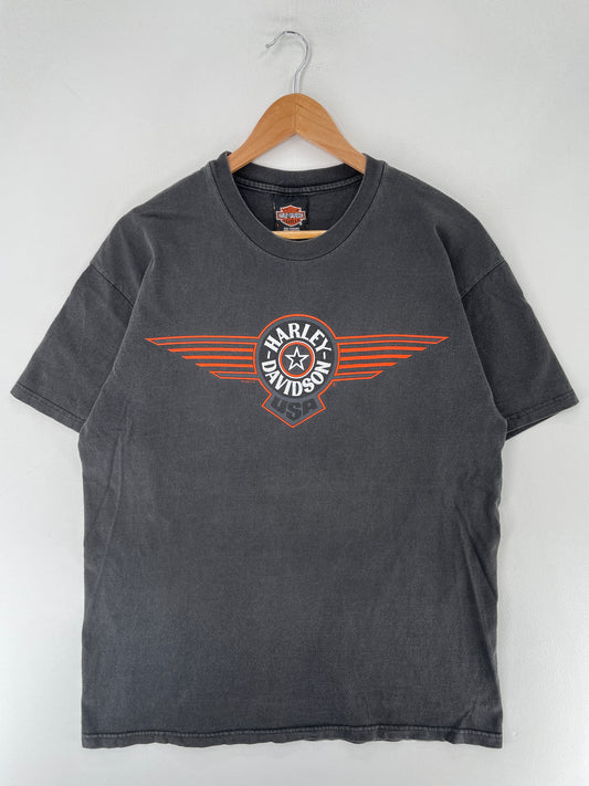 1999 HARLEY DAVIDSON Made in USA Size L Vintage T-shirt / F2866T