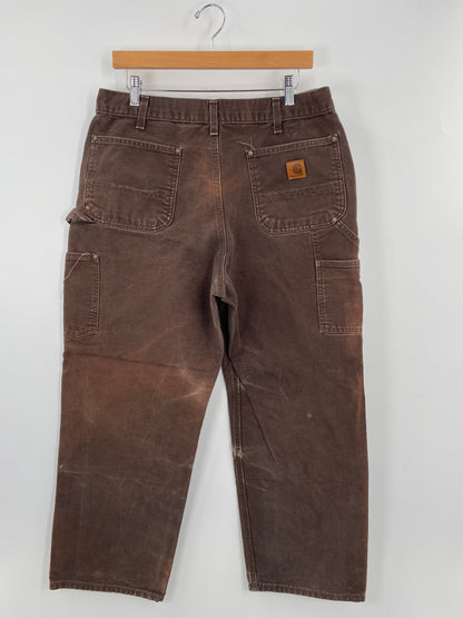 Vintage CARHARTT Double Knee Size W34xL27 Duck Pant / F5655P