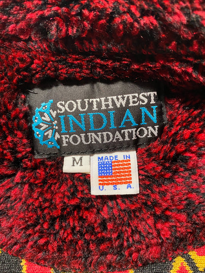 90's NATIVE AMERICAN Made in USA Size M Vintage Fleece Jacket / G6114F