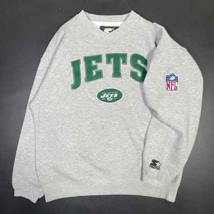 (L) 90's STARTER X NEW YORK JETS Vintage NFL Sweat-Shirt / A0730S