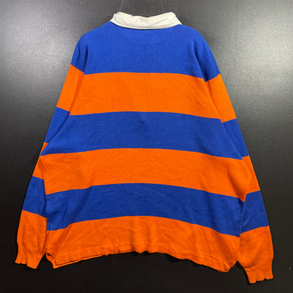 (XL) 90’s POLO RALPH LAUREN Pima Cotton knit Rugby-shirt / A01050R