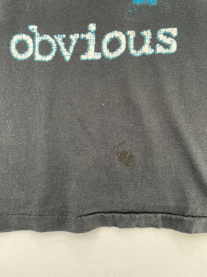 90's "YOUR PROBLEM IS OBVIOUS" Made in USA Size XL Vintage T-Shirt / G6329T