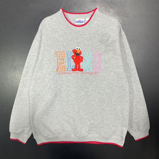(L) Vintage SESAME STREET ELMO Sweatshirt / A1526S