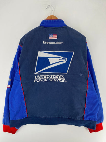 .Vintage NASCAR UNITED STATES POSTAL SERVICE Size XXL Racing Jacket / F7923JJ