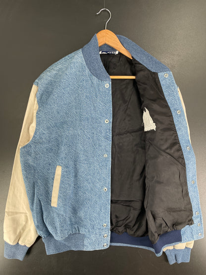90’s Remake ADIDAS x NEW YORK YANKEES Size XL Vintage MLB Denim Jacket / F5927J