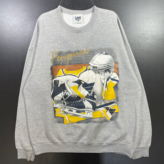 (XL)90’s PITTSBURGH PENGUINS Vintage NHL Sweatshirt / A1012S