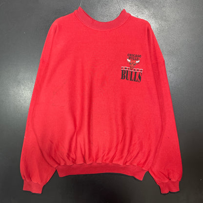 (Approx.L) 90’s CHICAGO BULLS Vintage NBA Sweatshirt / A1539S