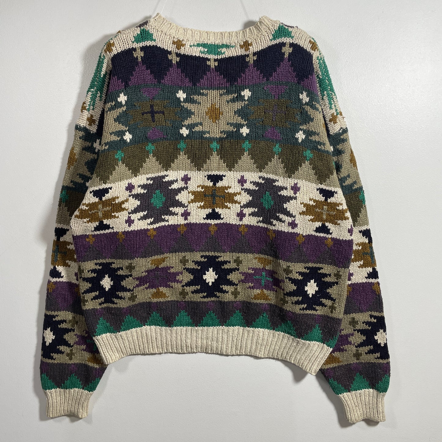 (L) Vintage SAKS FIFTH AVENUE Wool Knit Sweater / A1259K