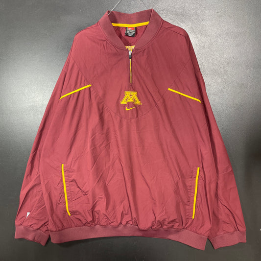 (XXL) 00' NIKE x MINNESOTA Vintage College Half-zip Jacket / A1437N