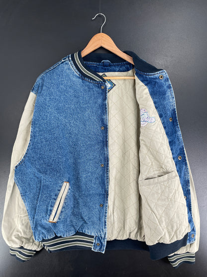Vintage UTAH JAZZ Size XXL NBA Denim Jacket / F5926J