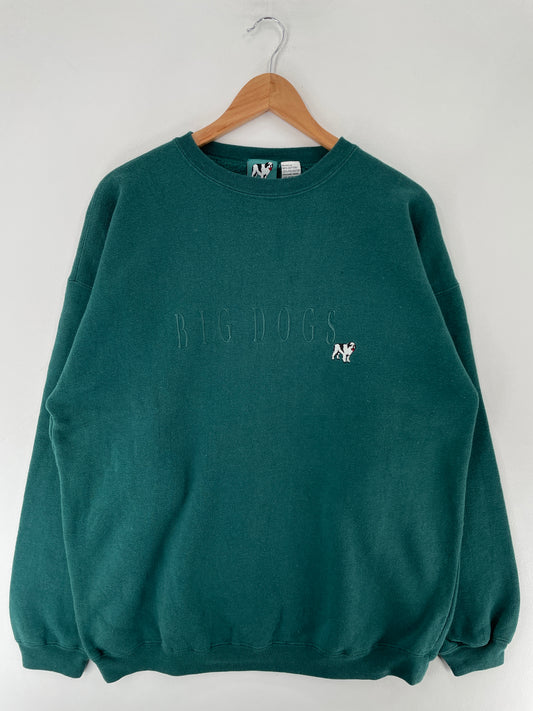Vintage BIG DOGS Size L Animal Sweat-Shirt / F2855S