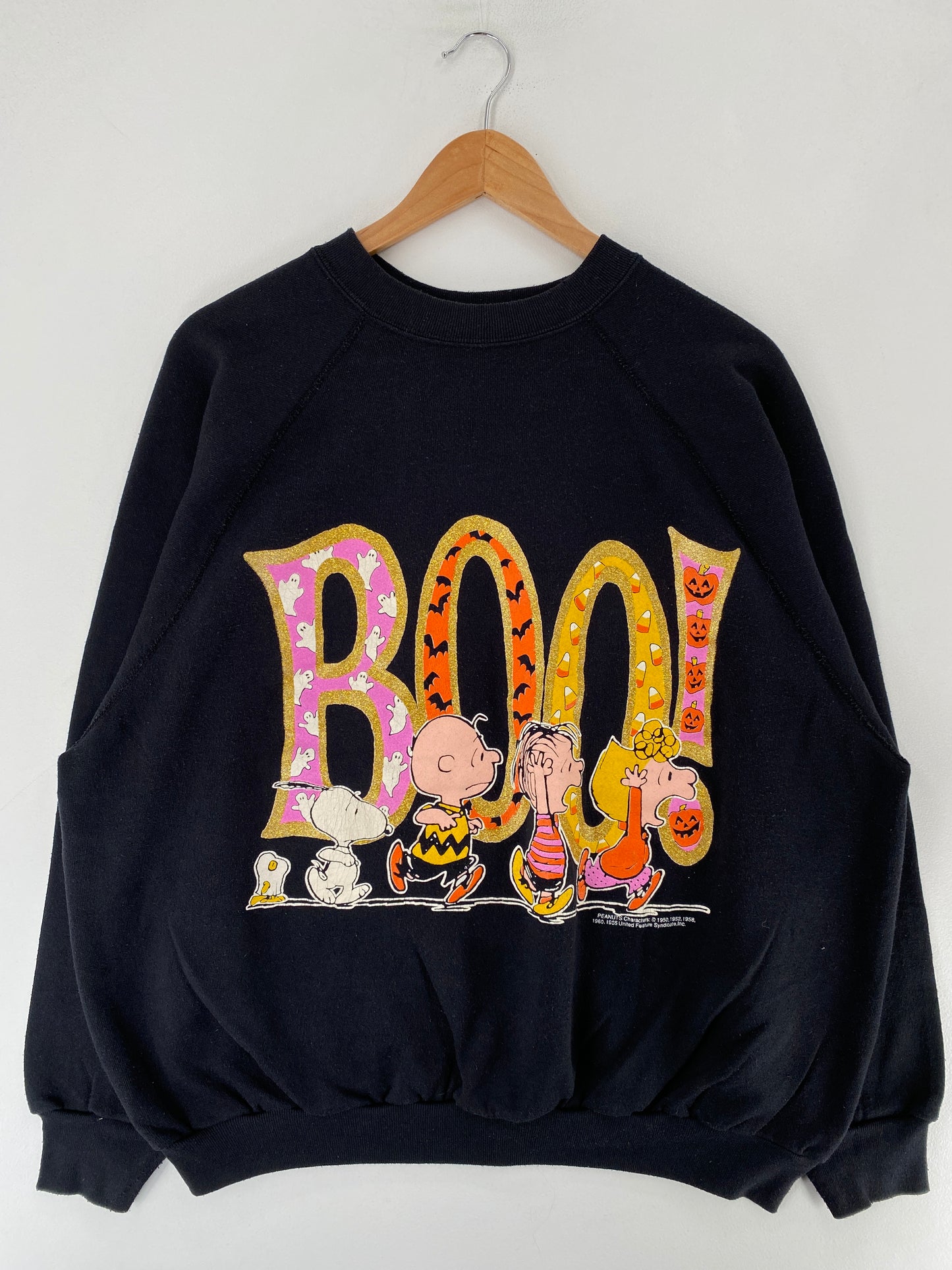 90's PEANUTS HALLOWEEN Made in USA Size XXL Vintage Sweat-shirt / F3283S