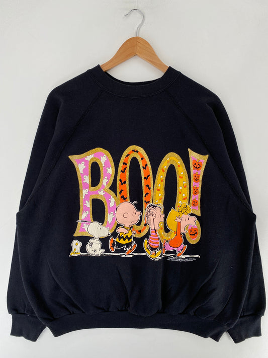 90's PEANUTS HALLOWEEN Made in USA Size XXL Vintage Sweat-shirt / F3283S