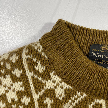 (M) Vintage NORVYK Wool Knit Sweater / A1060K