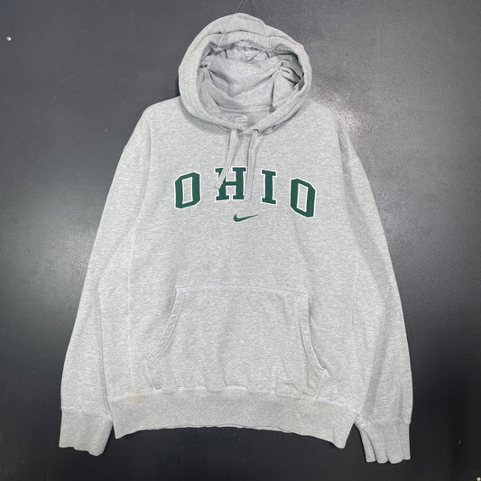 (XL) Vintage NIKE x OHIO STATE College Hoodie Sweatshirt / A1532S