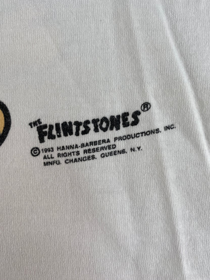 1993 THE FLINTSTONES Size No tag (Approx. XL) Vintage T-shirt / G3074T