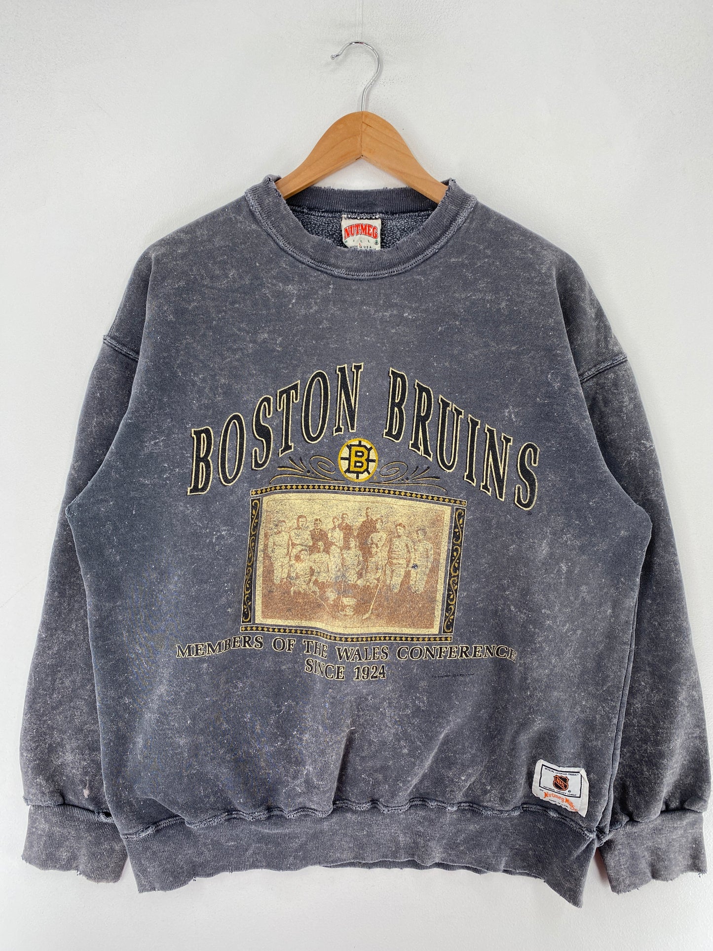 90's BOSTON BRUINS Made in USA Size L Vintage NHL Sweat-shirt / F5663S