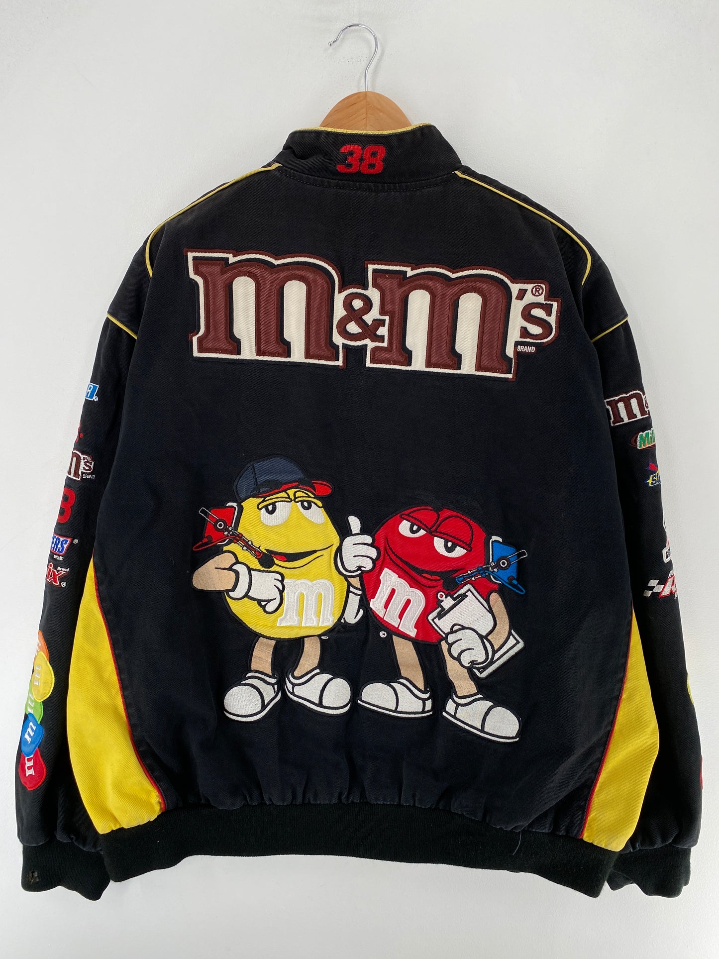 Vintage NASCAR M&M'S X DAVID GILLILAND Size XXXL Racing Jacket / F3671J