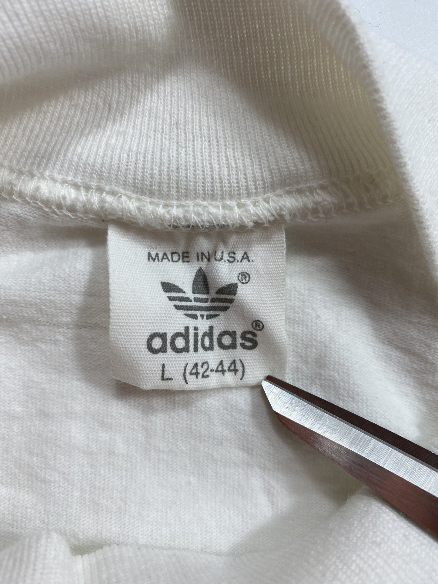 .90’s ADIDAS Dead stock Made in USA Size L Vintage Long Sleeve T-shirt / F172T